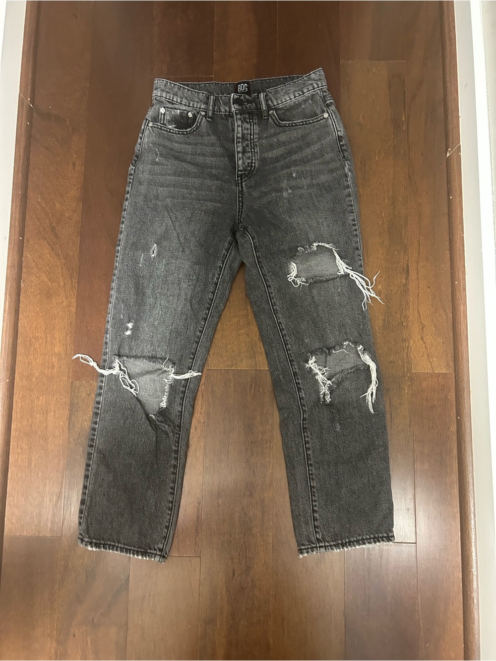 BDG Urban Outfitters Women’s 26 Grunge Punk Grunge Distress Slim Straight Jeans